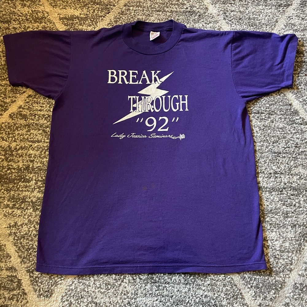 Vintage Break Through 92 t shirt large